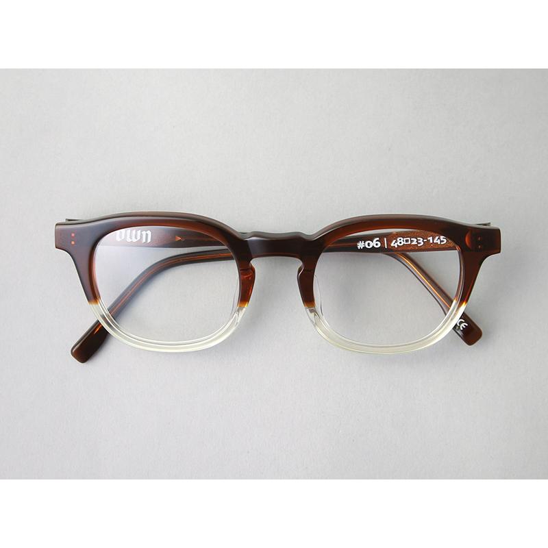 オウン OWN OW-06BRKH-PHBR #06 BROWN×KIHAKU / CLEAR to BROWN
