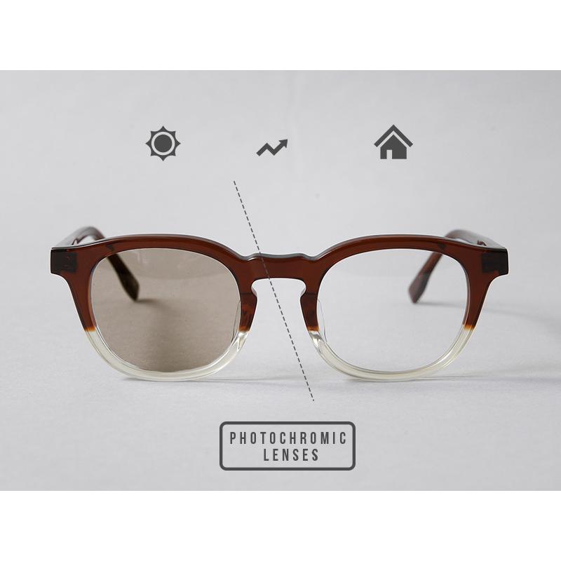 ⭐️OWN ボストン型サングラス⭐️OW-06BRKH-PHBR オウン OWN OW-06BRKH-PHBR #06 BROWN×KIHAKU / CLEAR to BROWN