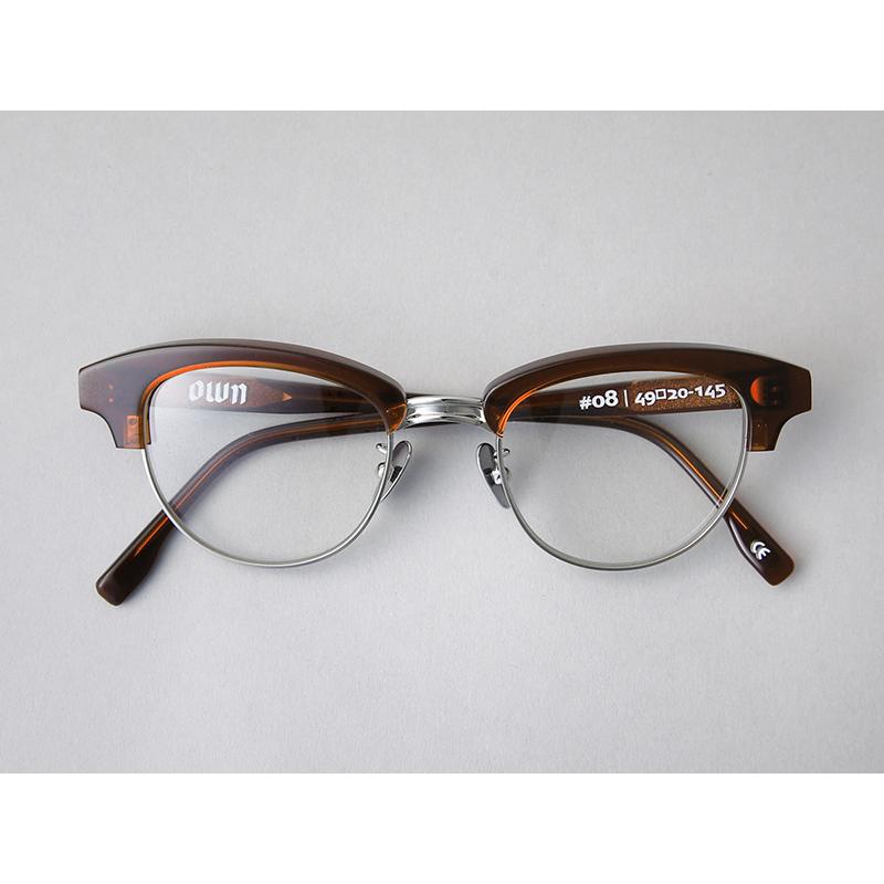 オウン OWN OW-08BR-PHBRN #08 BROWN / CLEAR to BROWN ブロータイプ