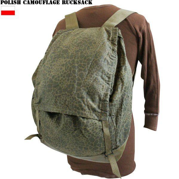 MILITARY（ミリタリー） ミリタリーバッグ 実物 新品 ポーランド軍リュックサック PUMA迷彩 ポーランド軍 バッグ リュック デッド ...