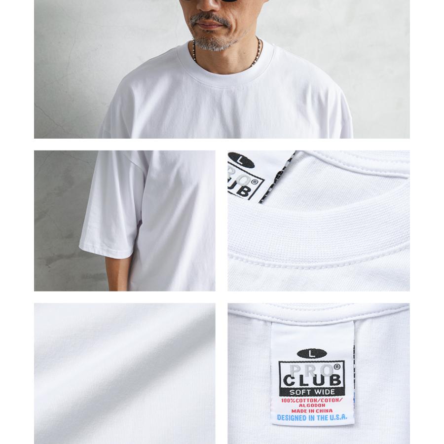PRO CLUB（プロクラブ） 61PC0702 SOFT WIDE TAPERED SLEEVE TEE