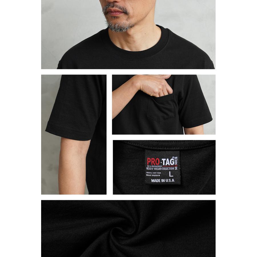 【新品未使用タグ付】PRIDE クルーネック 半袖 Tシャツ ブラック Lサイズ MADE IN USA PRO-TAG プロタグ SSIAL S-002 9oz SUPER HEAVY WEIGHT