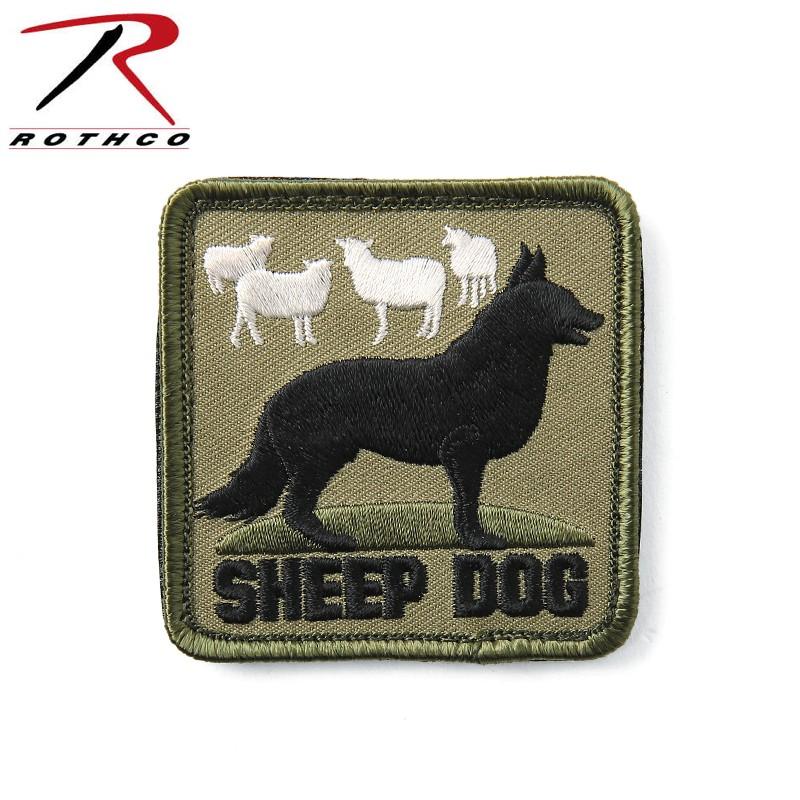 ROTHCO ロスコ 72206 SHEEP DOG パッチ ミリタリー ワッペン ワッペン ベルクロタイプ マジックテープ 刺繍 ミリタリー シープドック ブランド【T】｜waiper