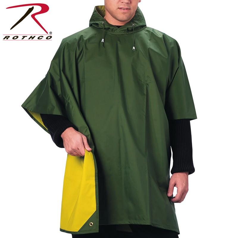 ROTHCO ロスコ リバーシブル ラバーナイロン ポンチョ 【3624 ROTHCO ロスコ リバーシブル ラバーナイロン ポンチョ 【3624