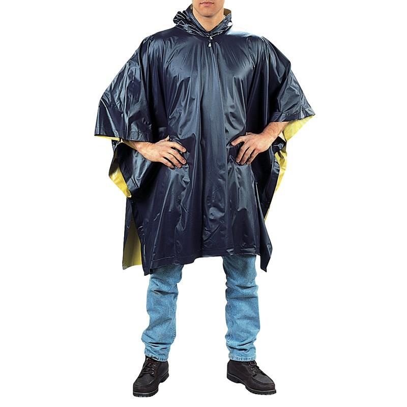 ROTHCO（ロスコ） リバーシブル PVC ポンチョ Navy Blue/Yellow 【3644