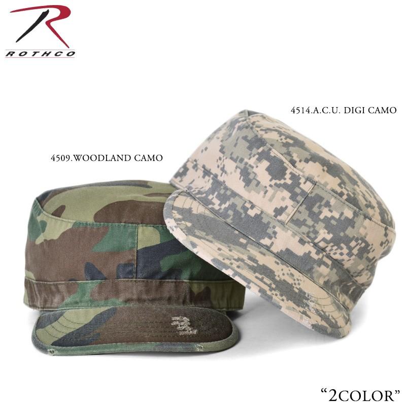 ROTHCO（ロスコ） VINTAGE ファティーグキャップ CAMOUFLAGE サバゲー