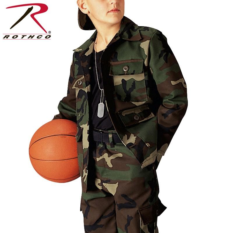 ROTHCO（ロスコ） キッズ CAMO BDU シャツジャケット 66102 Woodland