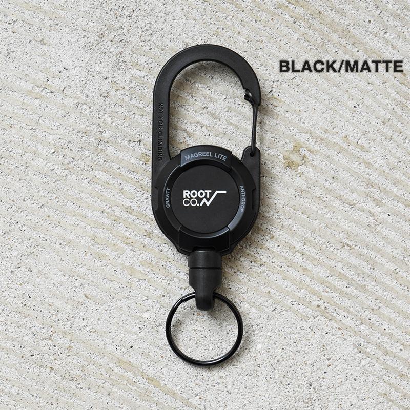 Moulinet Magnétique ROOT CO. GRAVITY MAG REEL 360 Noir Mat - Pour Clés, Badges, Outils