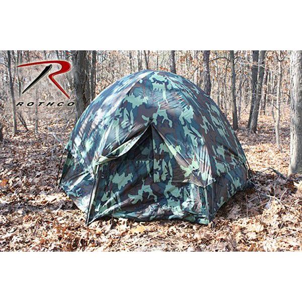 ミリタリーアイテム ROTHCO ロスコ カモフラージュ 3人用 ヘキサゴン ドーム テント 【3809】 CAMOUFLAGE HEXAGON DOME TENT ブランド【T】