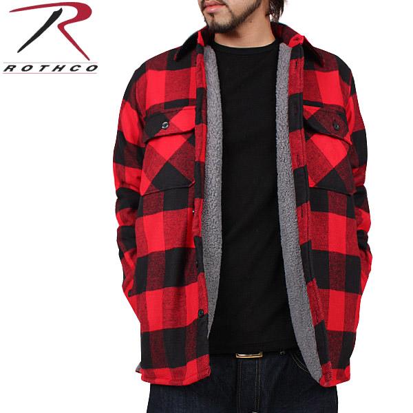 ROTHCO（ロスコ） 3739 ボアライナー付きフランネルジャケット レッド