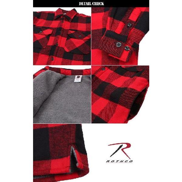 ROTHCO（ロスコ） 3739 ボアライナー付きフランネルジャケット レッド