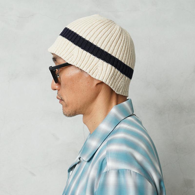 ROTOTO（ロトト） R5161 WASHI＆RECYCLED COTTON KNIT HAT 和紙