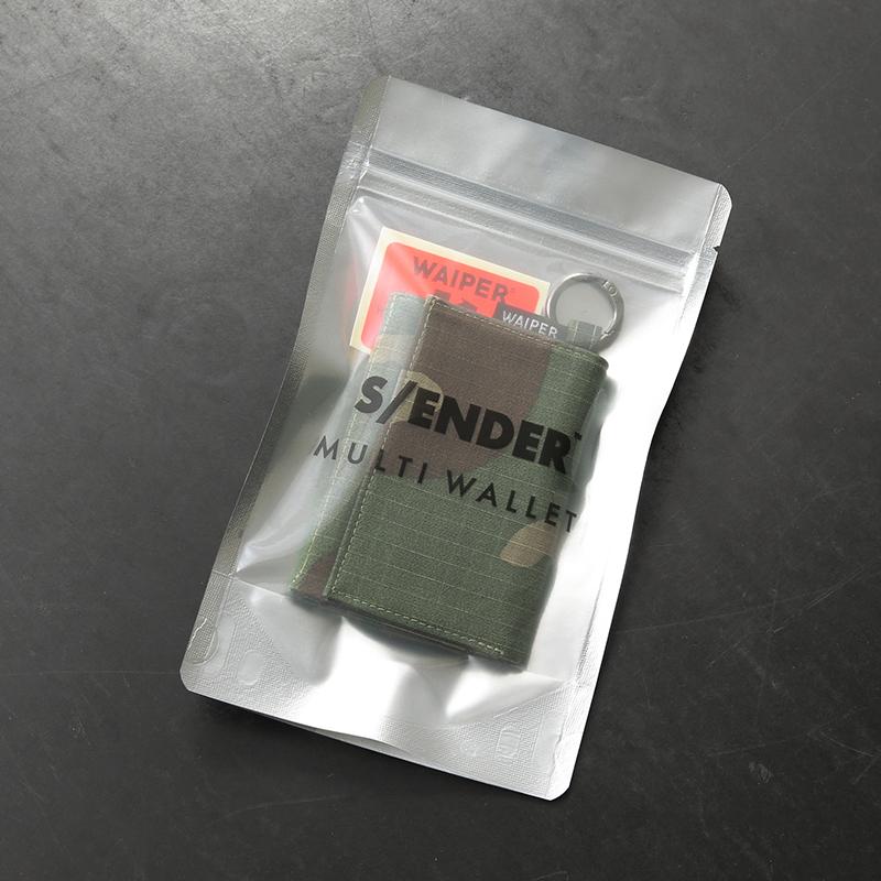 WAIPER.inc S/ENDER エスエンダー WAIPER別注 MULTI WALLET CAMO
