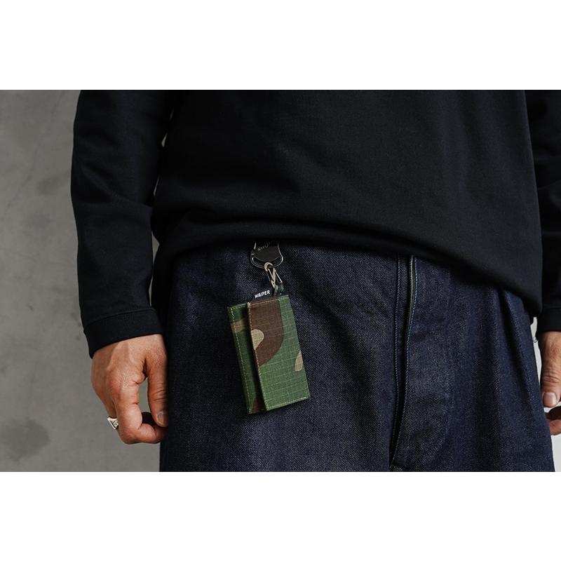 WAIPER.inc S/ENDER エスエンダー WAIPER別注 MULTI WALLET CAMO