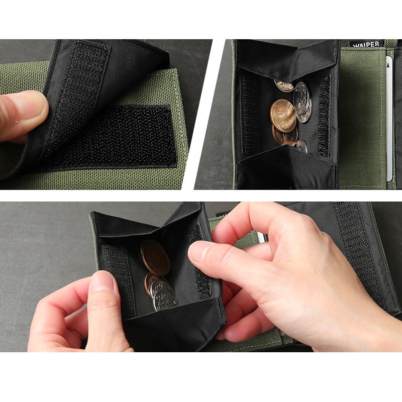 S/ENDER エスエンダー マルチウォレット グリッドブラック 財布 WAIPER.inc S/ENDER エスエンダー WAIPER別注 MULTI WALLET NYLON