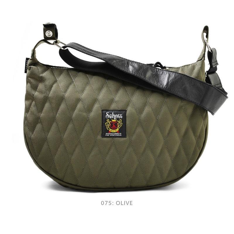 Schott ショット NYLON PADDED BANANA BAG ショルダーバッグ 3169006