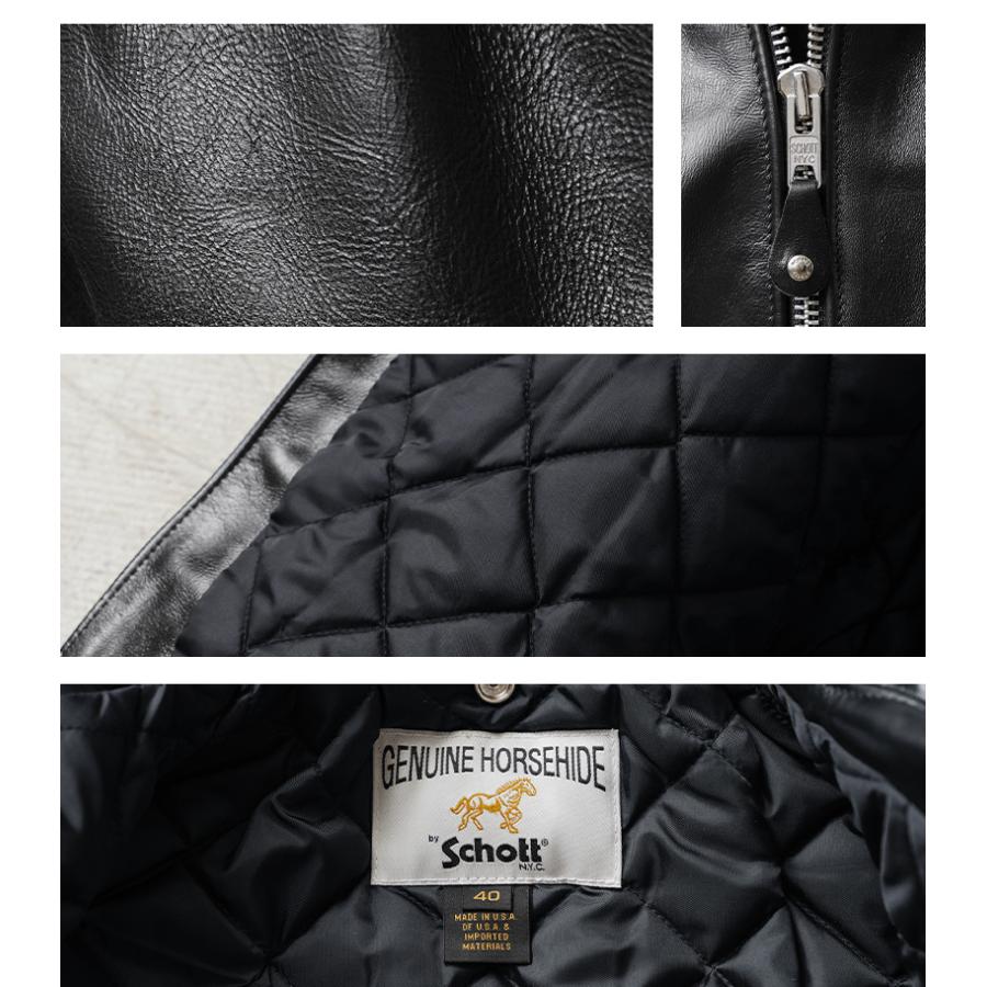 Schott N.Y.C ショット USA LINE 618HH ホースハイド ダブル Schott N.Y.C ショット USA LINE 618HH ホースハイド ダブル