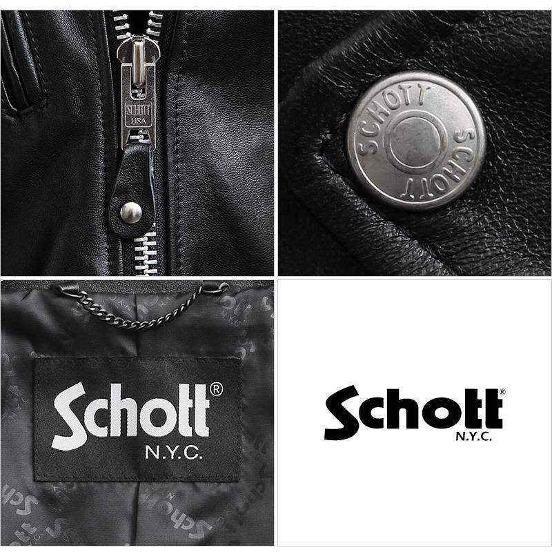 Schott ショット 3101048 ダブル ブレスト ライダースジャケット 