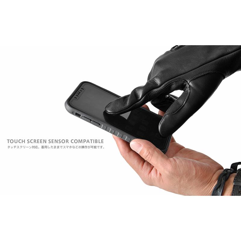 Schott N.Y.C ショット 3109075 ZIP LEATHER GLOVE（ジップ