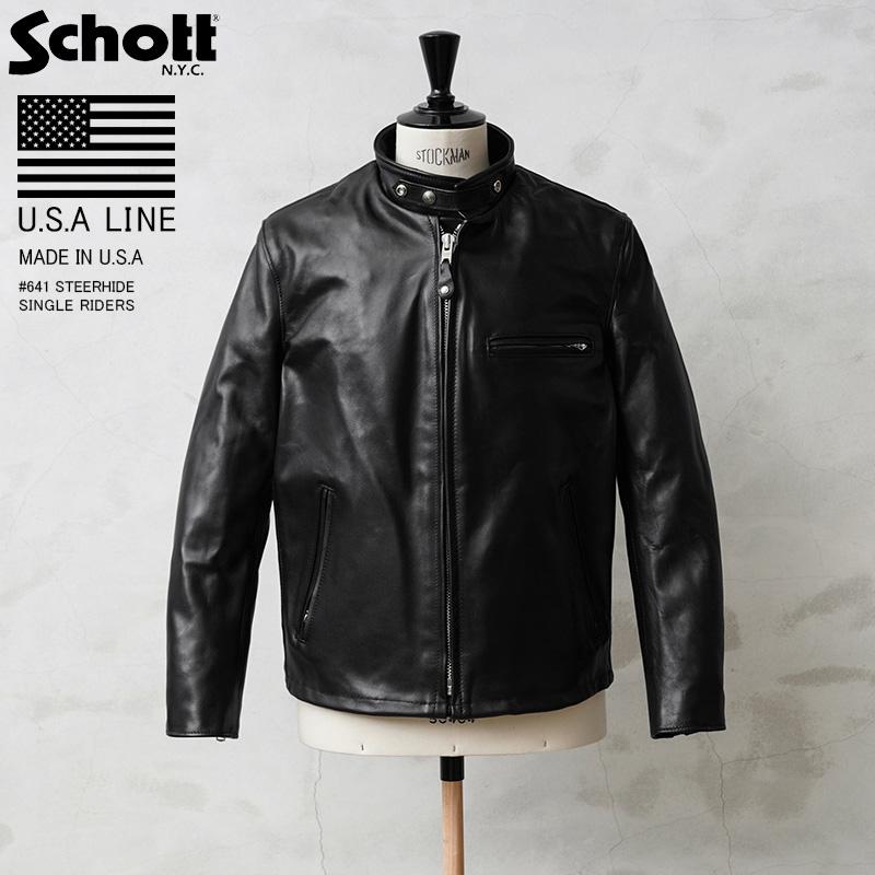 Schott ショット USA LINE  ステアハイド シングルライダース