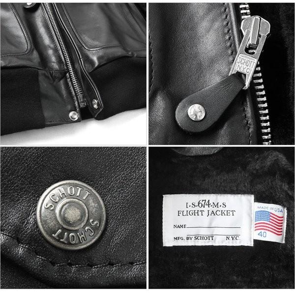 Schott N.Y.C ショット 173US レザー ボマージャケット MADE IN Schott N.Y.C ショット 173US レザー ボマージャケット MADE IN
