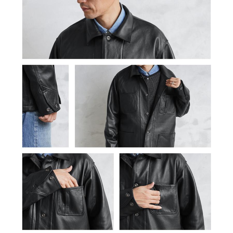Schott N.Y.C ショット 3111050 LAMB LEATHER カバーオール Schott N.Y.C ショット 3111050 LAMB LEATHER カバーオール