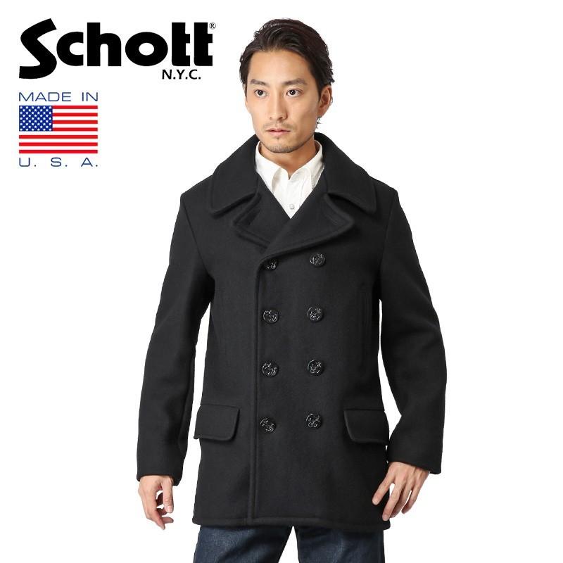 Schott ショット 7us 4ポケットミドル丈 ピーコート 7378 メンズ Pコート アウター ブルゾン アメカジ ブランド クーポン対象外 T Scja ミリタリーショップwaiper 通販 Yahoo ショッピング