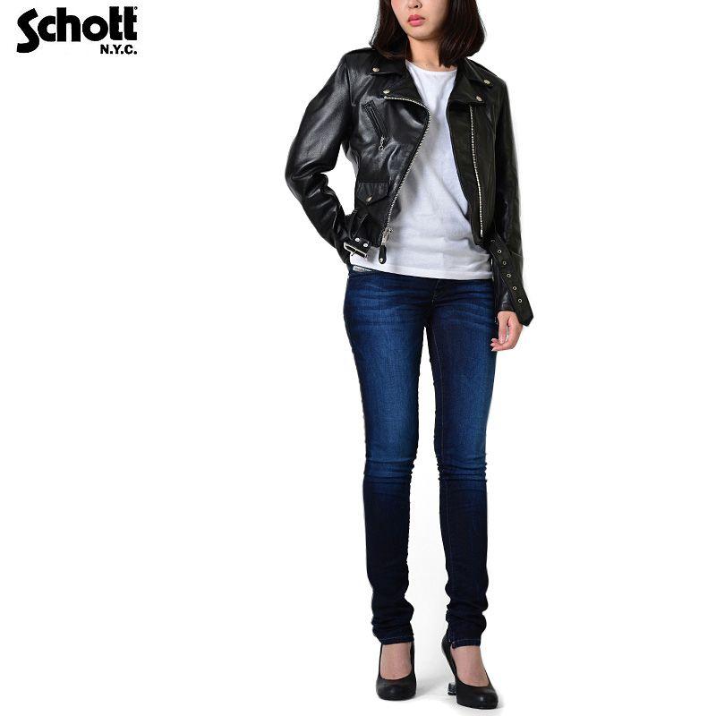 Schott N.Y.C ショット 218W WOMENS ラムレザー ONE STAR Schott N.Y.C ショット 218W WOMENS ラムレザー ONE STAR