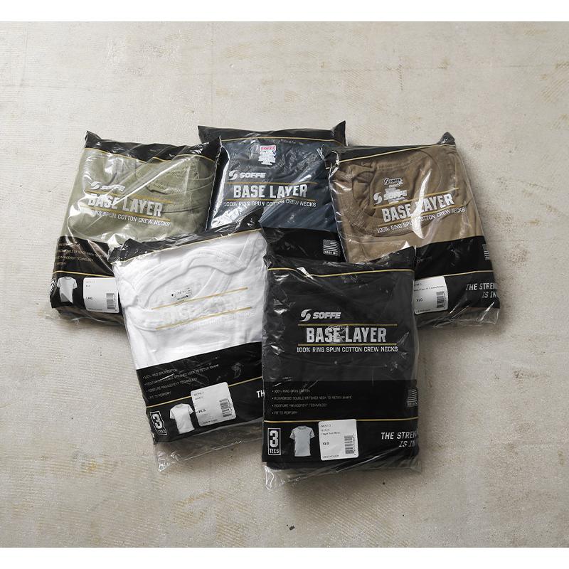 SOFFE ソフィー 682M 米軍使用 100%コットン 3PACK Tシャツ MADE