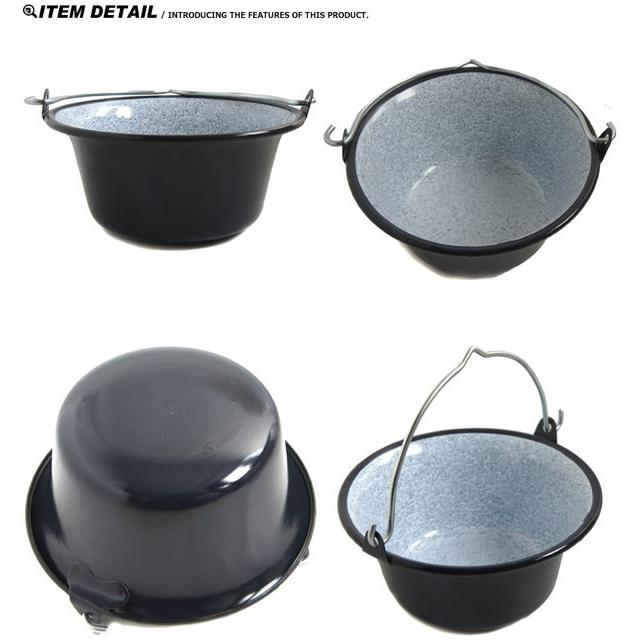 MILITARY 実物 新品 ハンガリー軍 ホーロー鍋 軍物 食器 MILITARY 実物 新品 ハンガリー軍 ホーロー鍋 軍物 食器