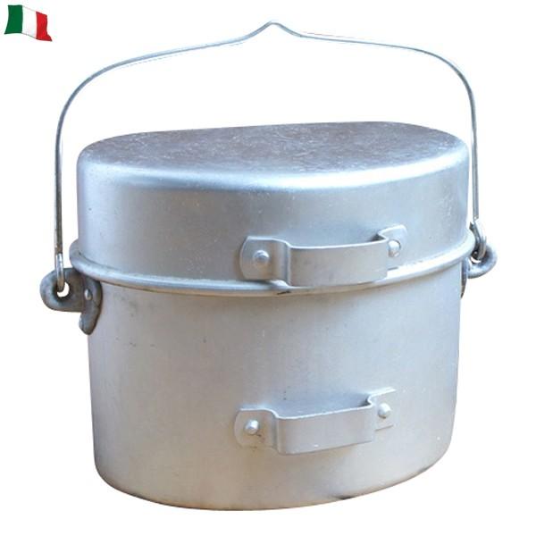 MILITARY（ミリタリー） 実物 USED イタリア軍 アルミ飯盒 キャンプ