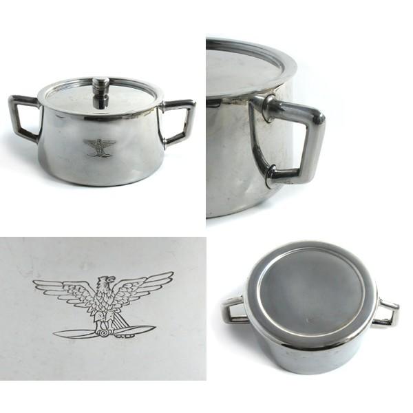 イタリアA.M.I.　ステンレスシュガーケース　イタリア軍 レア 希少 MILITARY（ミリタリー） 実物 新品 イタリア軍 A.M.I. シュガーケース