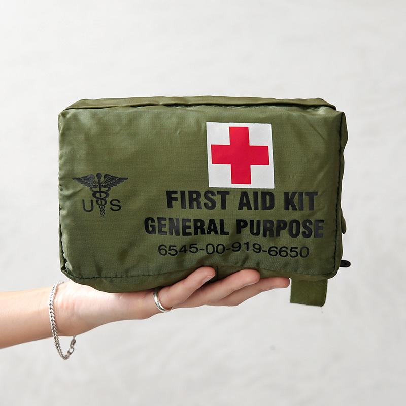 実物 新品 デッドストック 米軍 FIRST AID KIT GENERAL PURPOSE ポーチ