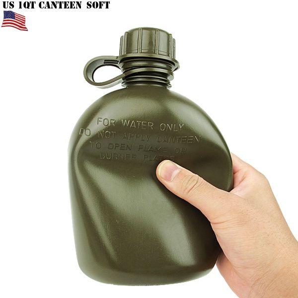 アメリカ軍 1QTキャンティーンOD色 /カップ/ヒーティングスタンド 実物良品 MILITARY（ミリタリー） 実物 新品 米軍 1QT CANTEEN SOFT キャン