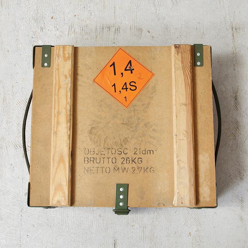 MILITARY 実物 USED ポーランド軍 アンモボックス ウッド メタル MILITARY 実物 USED ポーランド軍 アンモボックス ウッド メタル