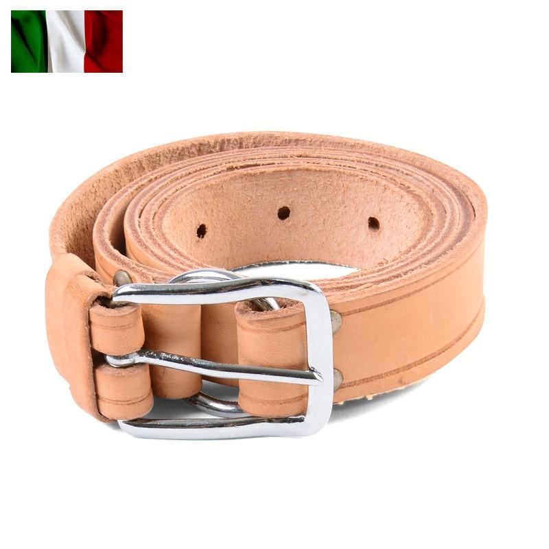 MILITARY（ミリタリー） 実物 USED イタリア軍 リングレザーベルト 革 