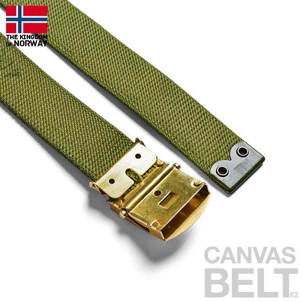 MILITARY（ミリタリー） 実物 新品 ノルウェー軍 キャンバスベルト#2