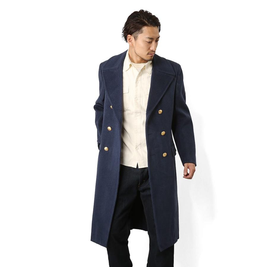 MILITARY 実物 USED イタリア軍エアフォース ウールロングコート