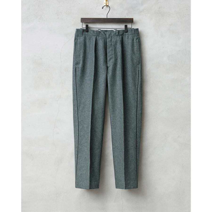 MILITARY 実物 USED スイス軍 サイドライン ウールパンツ 4 MILITARY 実物 USED スイス軍 サイドライン ウールパンツ 4