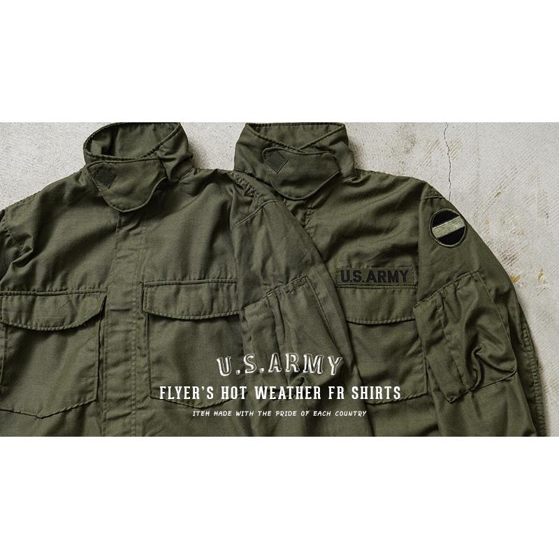 MILITARY 実物 USED 米軍 ヘリクルーシャツ 横ポケット MILITARY 実物 USED 米軍 ヘリクルーシャツ 横ポケット