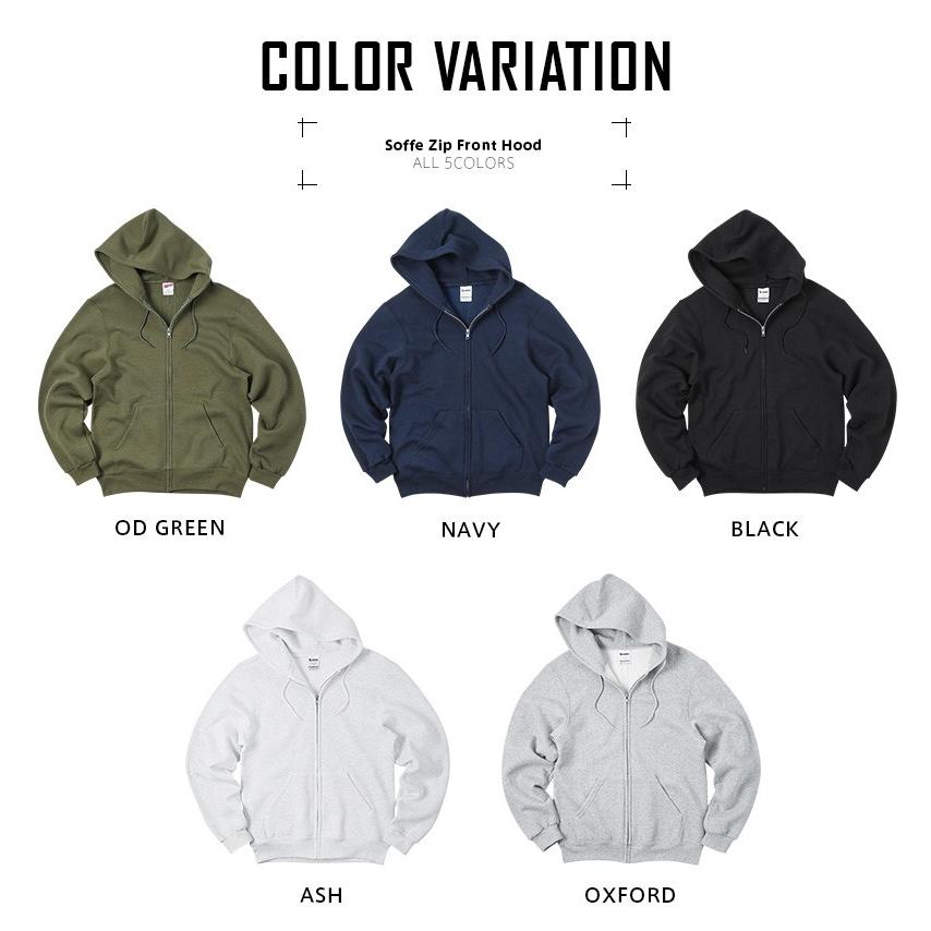 SOFFE（ソフィー） 9377 クラシック ZIP フードスウェット ジップ