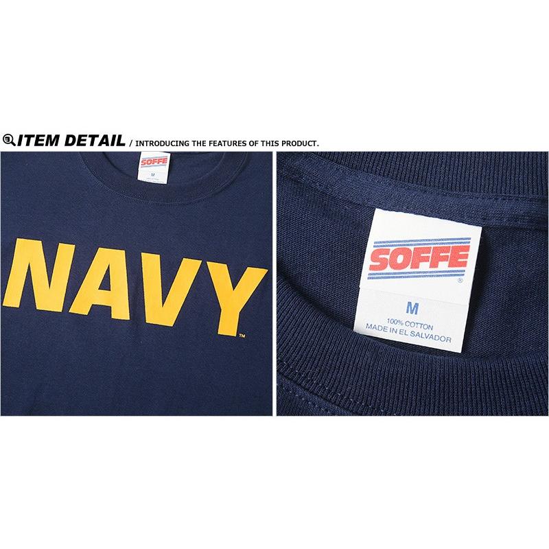 SOFFE（ソフィー） D0007506 Short Sleeve NAVY Tシャツ メンズ