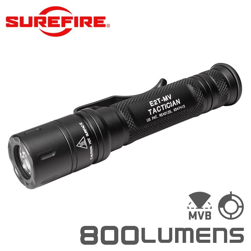 SUREFIRE シュアファイア TACTICIAN Dual-Output MaxVision Beam LEDフラッシュライト / 800ルーメン（E2T-MV）【クーポン対象外】【T】｜waiper