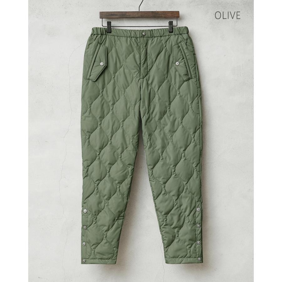 ミリタリー　military ダウンパンツ TAION タイオン TAION-133BML-1 MILITARY LINE ボタンスリット