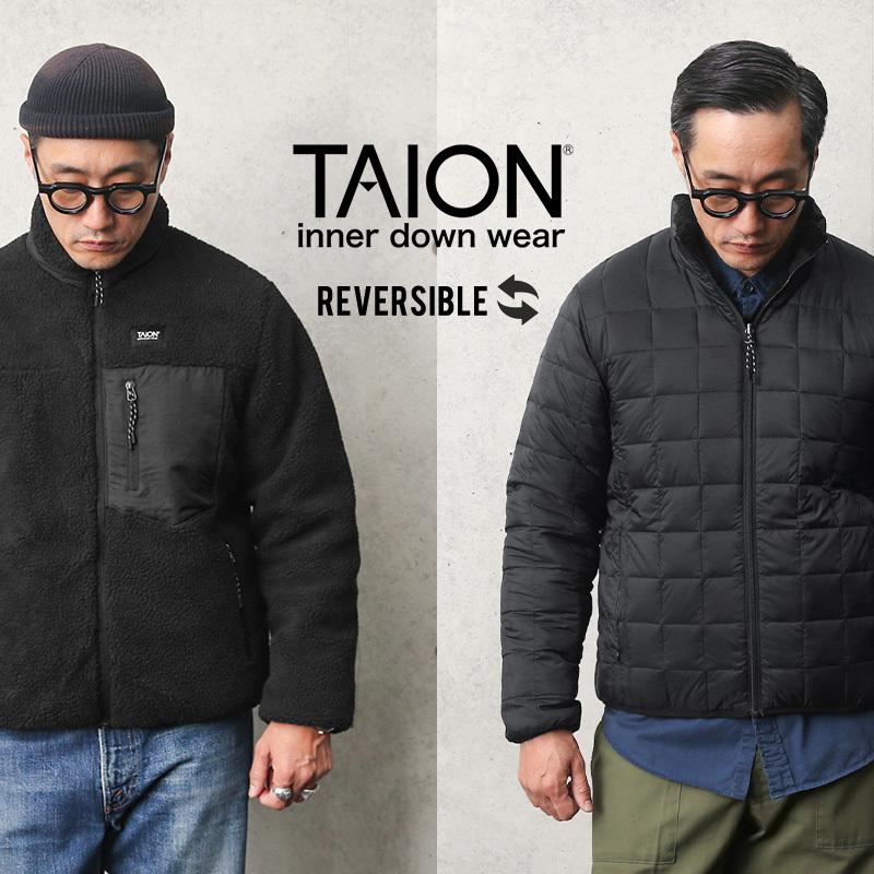 TAION タイオン TAION-R102MB MOUNTAIN LINE ダウン/ボア リバーシブル ダウンジャケット MENS メンズ アウター ブランド【C5】【Sx】【T】｜waiper