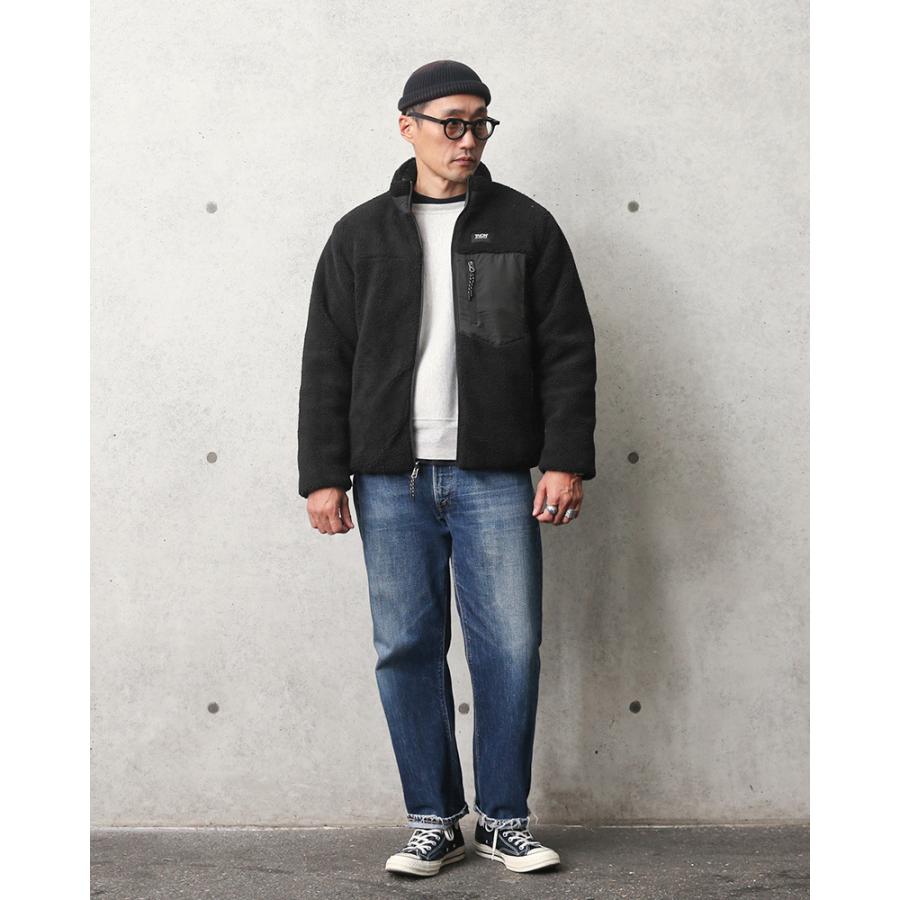 TAION マウンテンリバーシブル　ダウン×ボア UNISEX】TAION マウンテン リバーシブル ダウン×ボア ジャケットNAVY