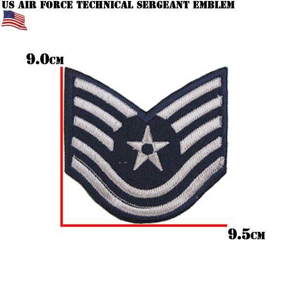 【ネコポス配送可】ミリタリーアイテム 新品 米軍U.S.AIRFORCE 技能軍曹ワッペン #111 ワッペン パッチ エンブレム【T】｜waiper｜03