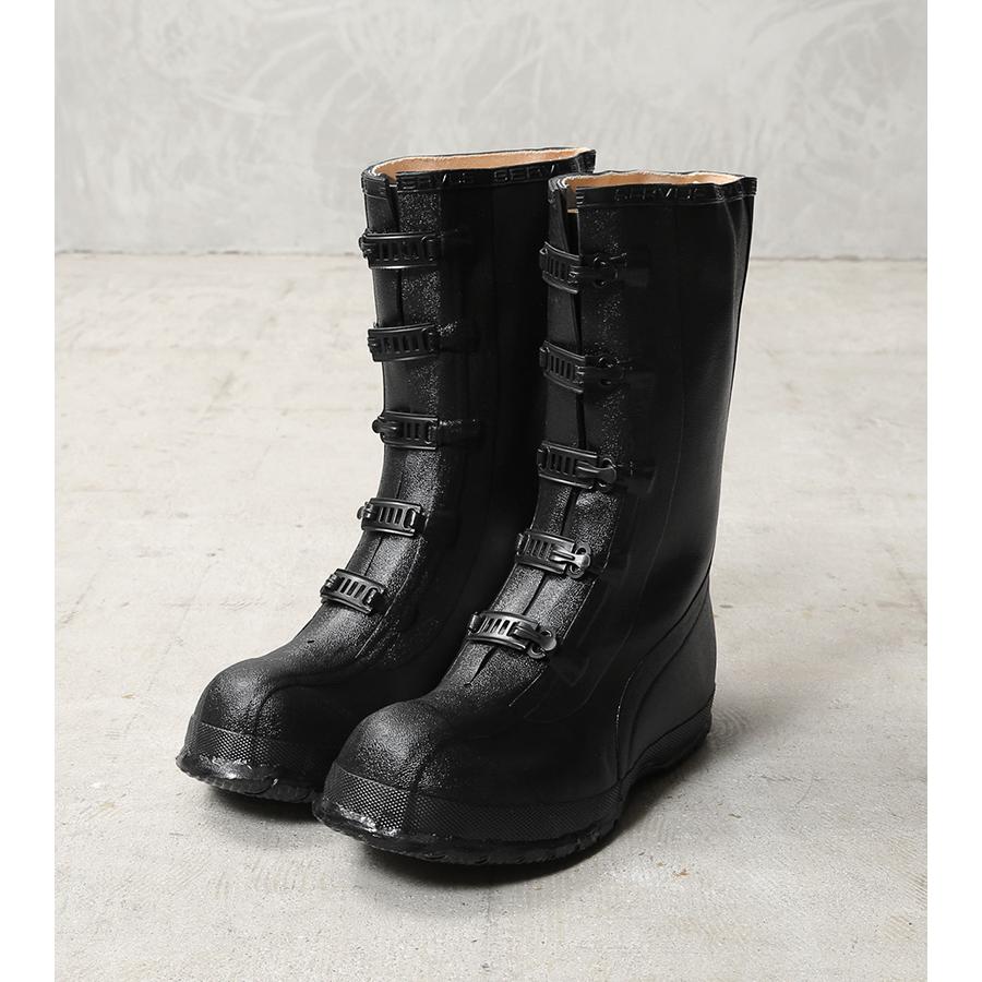実物 新品 デッドストック 米軍 5バックル ラバー オーバーブーツ
