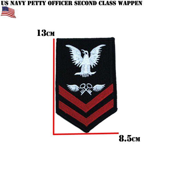 ネコポス配送可】ミリタリーアイテム 新品 米軍U.S.NAVY 二等兵曹 