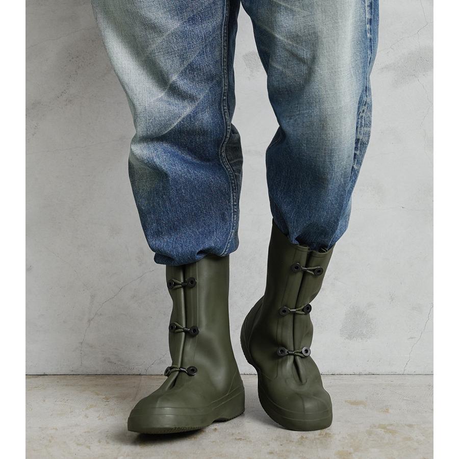 ミリタリーレインブーツ　アメリカ軍？ 1点物◇USA製アメリカ軍物レインブーツ古着7メンズレディースOK